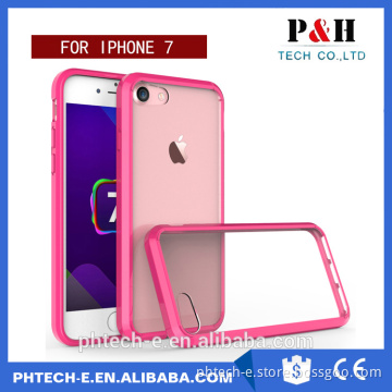 TPU Frame Acrylic cover wholesale transparent phone case